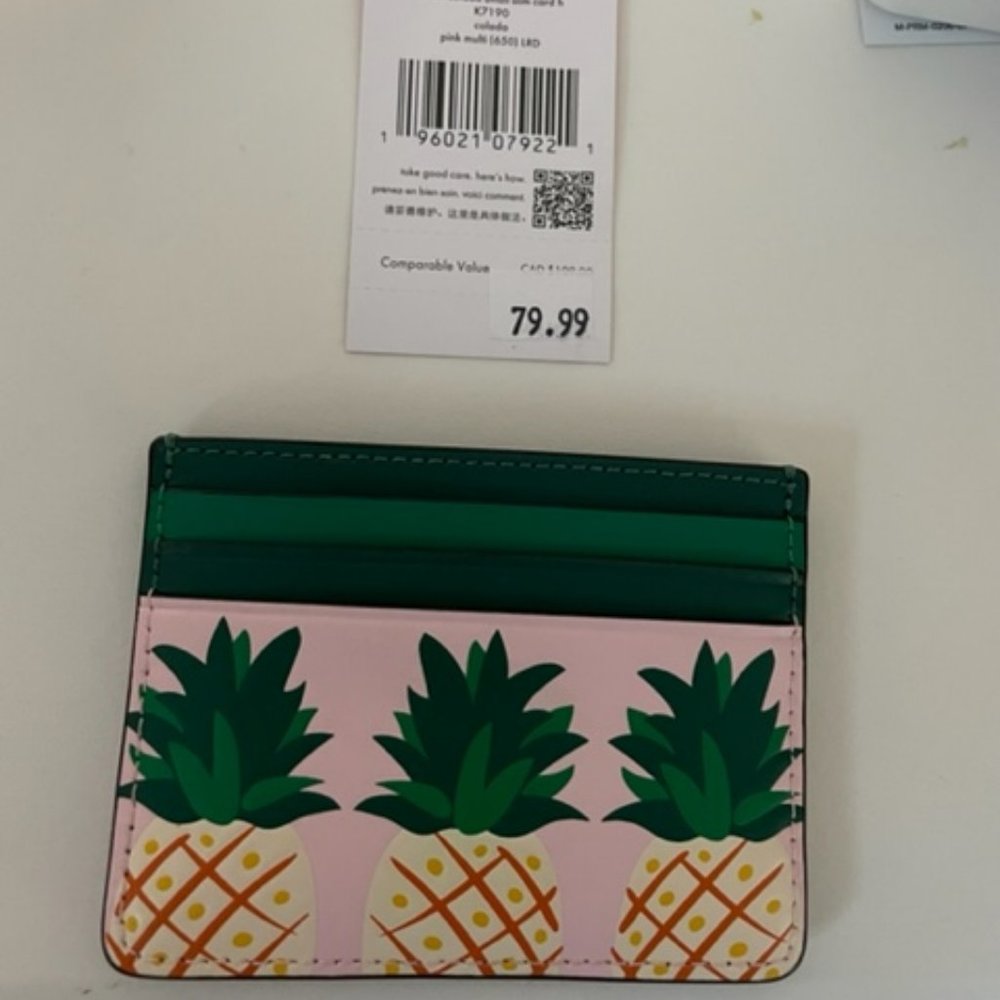 Kate Spade Pineapple Card Holder